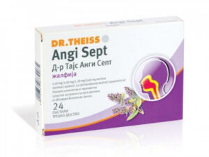 Angi Sept жалфија пастили за грло,24 пастили