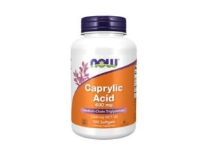 Now Caprylic Acid 600mg, 100 меки каспули